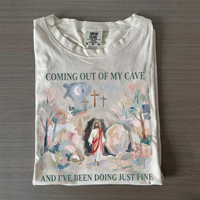 Jesus Coming Out Of My Cave T-shirt