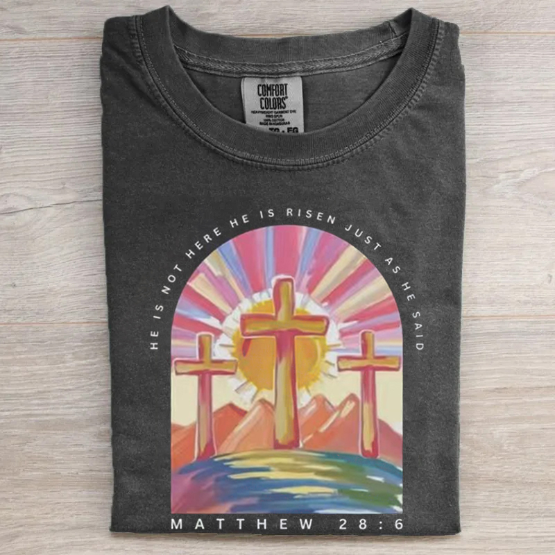 He Is Risen, Womens Easter T-shirt