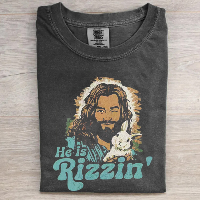 He Is Rizzin' Easter T-shirt
