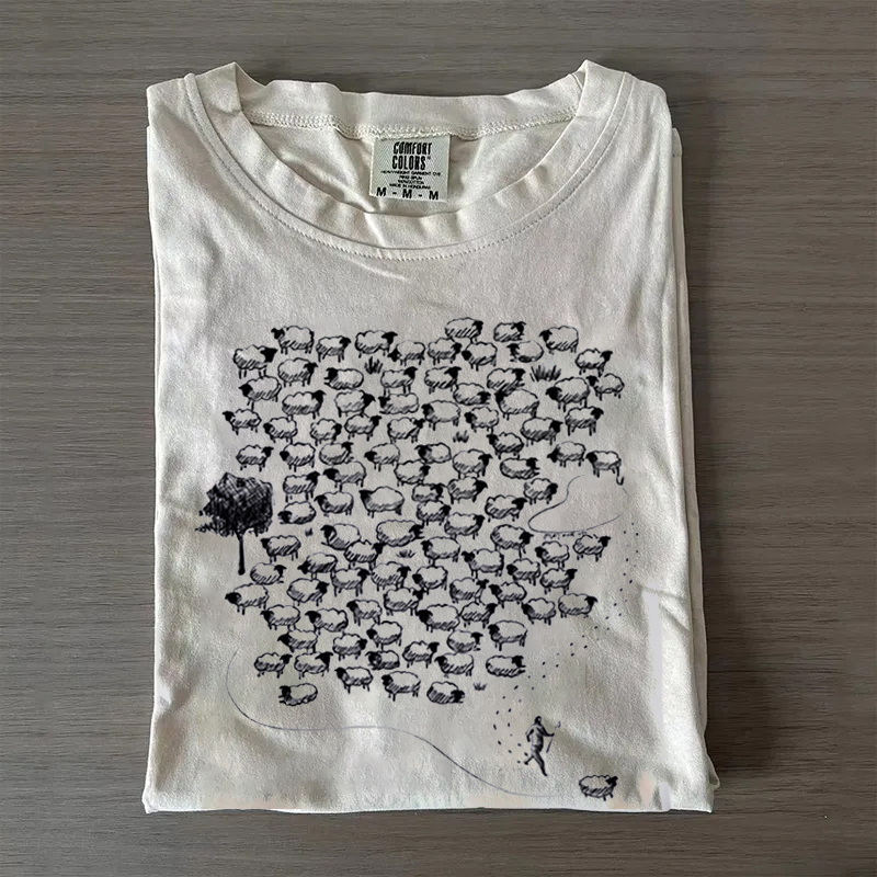 99 Sheep Boho Christian Graphic T-shirt