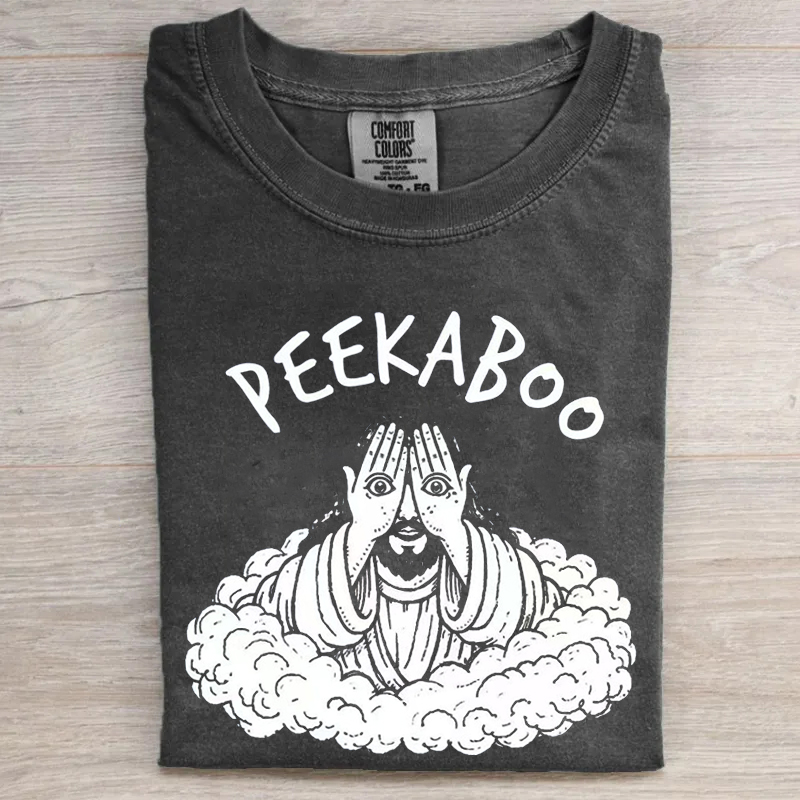 Peekaboo Jesus T-shirt