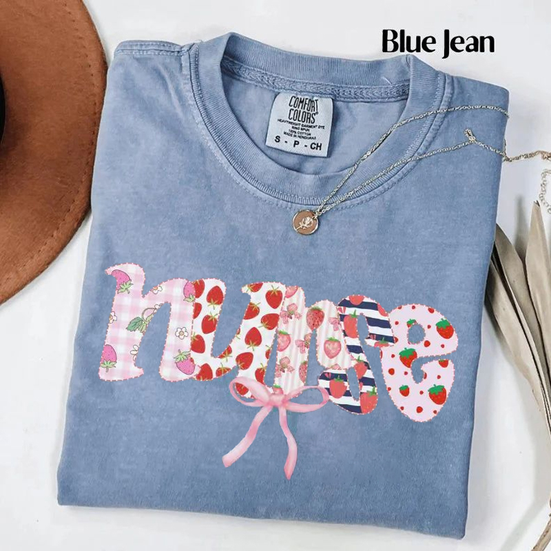 Floral Nurse T-shirt