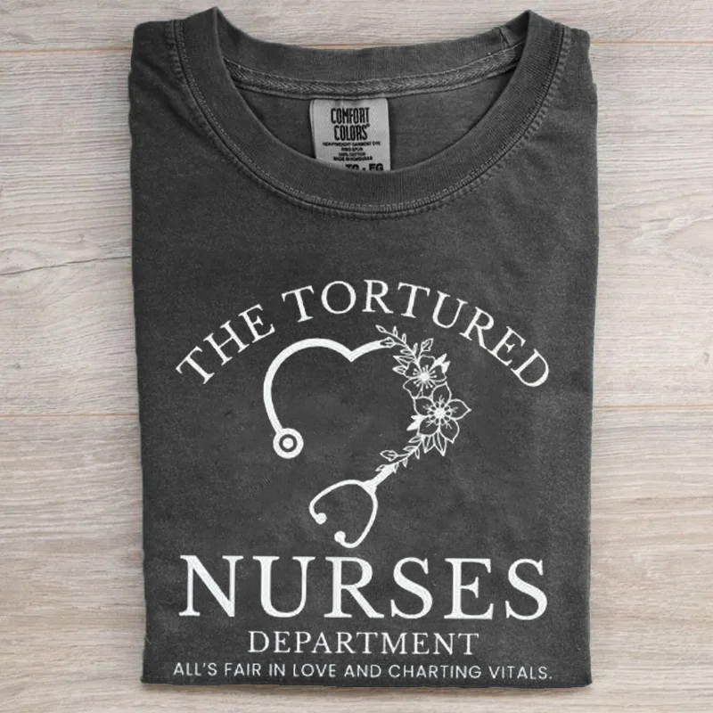 Tortured Nurses Department Funny Nurses T-shirt