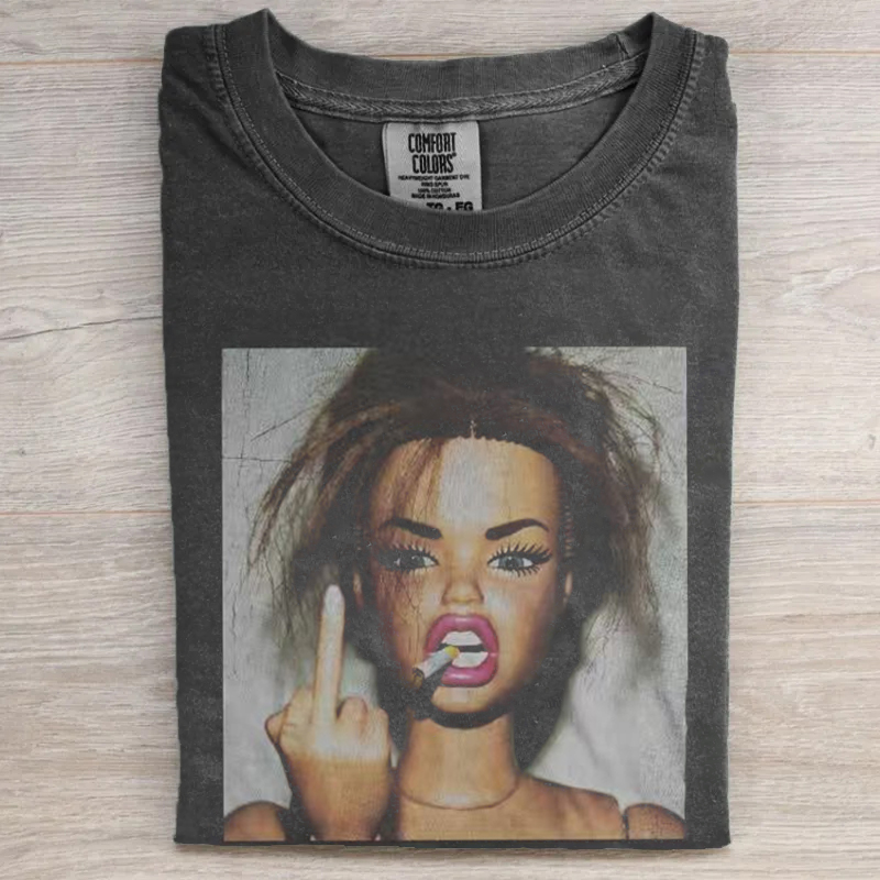 Doll Middle Finger T-shirt