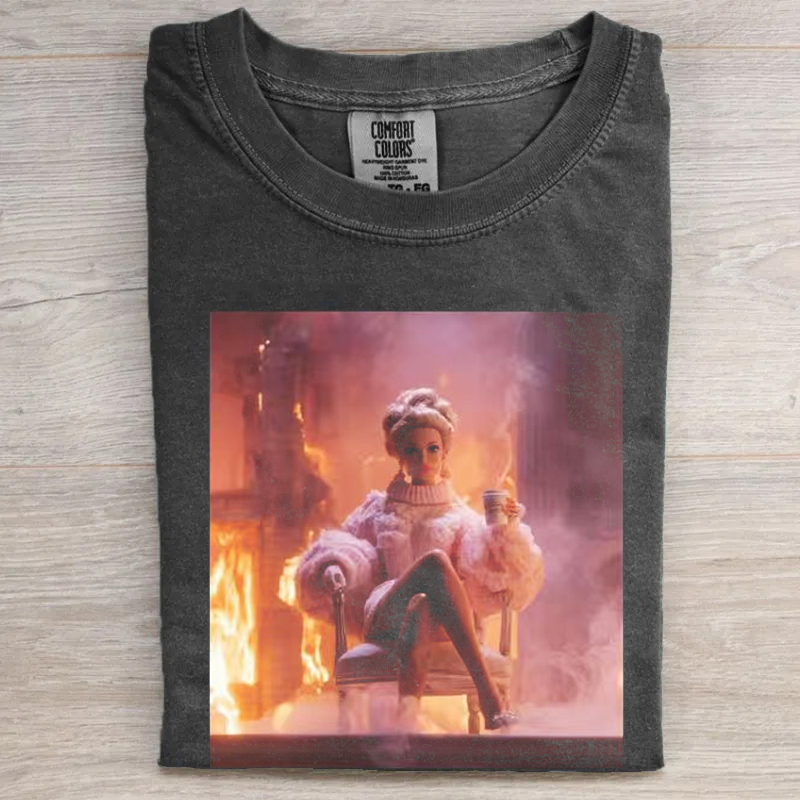 Distressed Doll Face Meme T-shirt