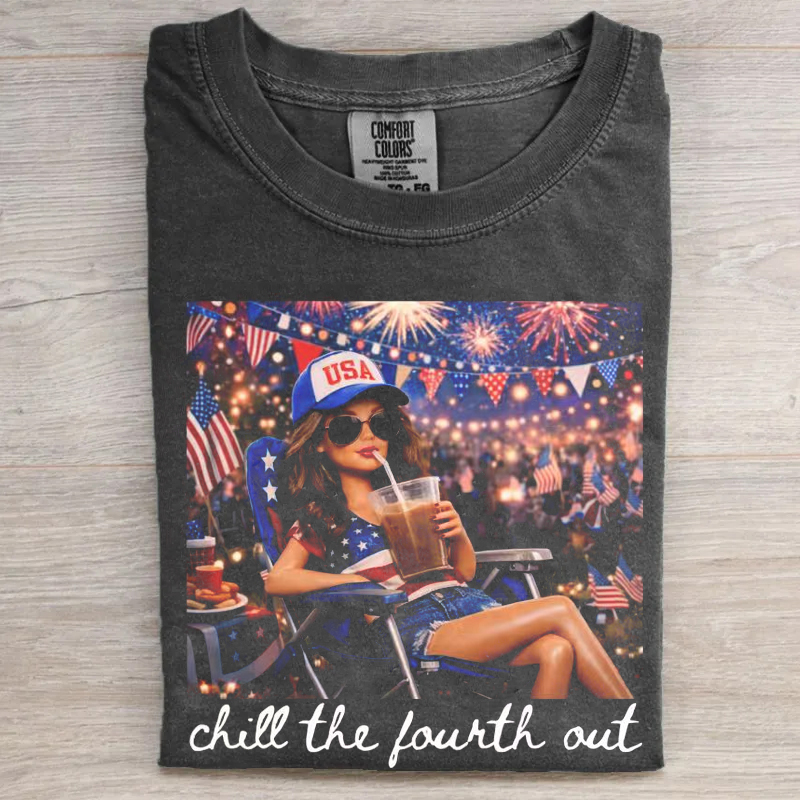 Chill the Fourth Out Doll Face T-shirt