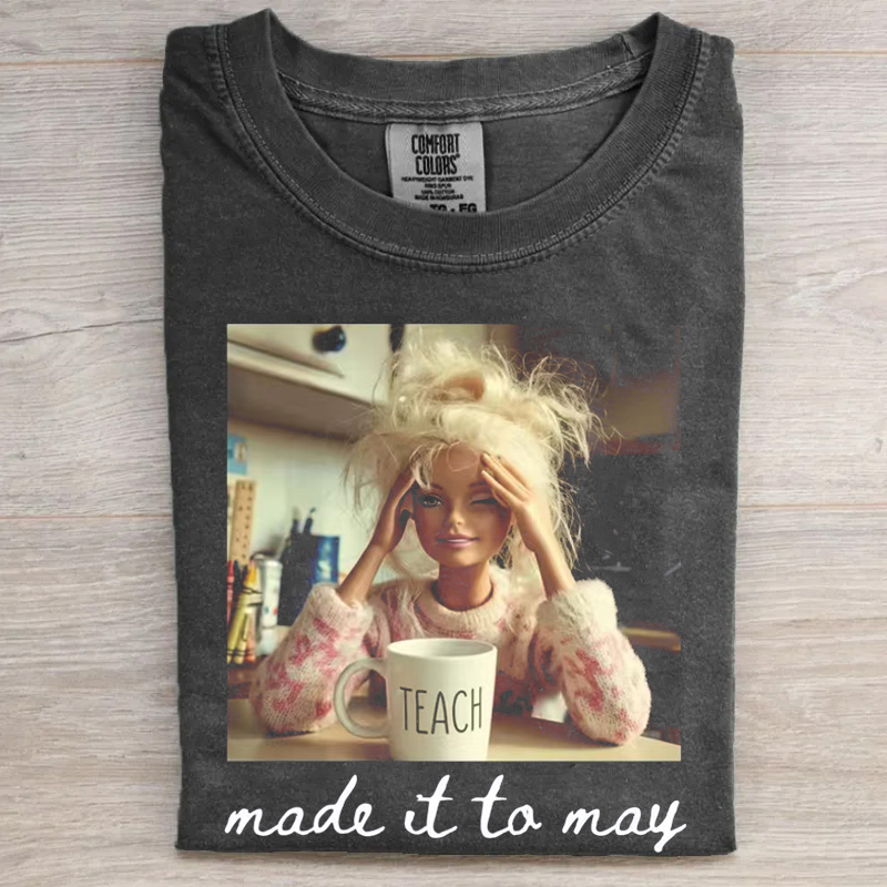 Last Day of School Teacher Doll Face Meme T-shirt