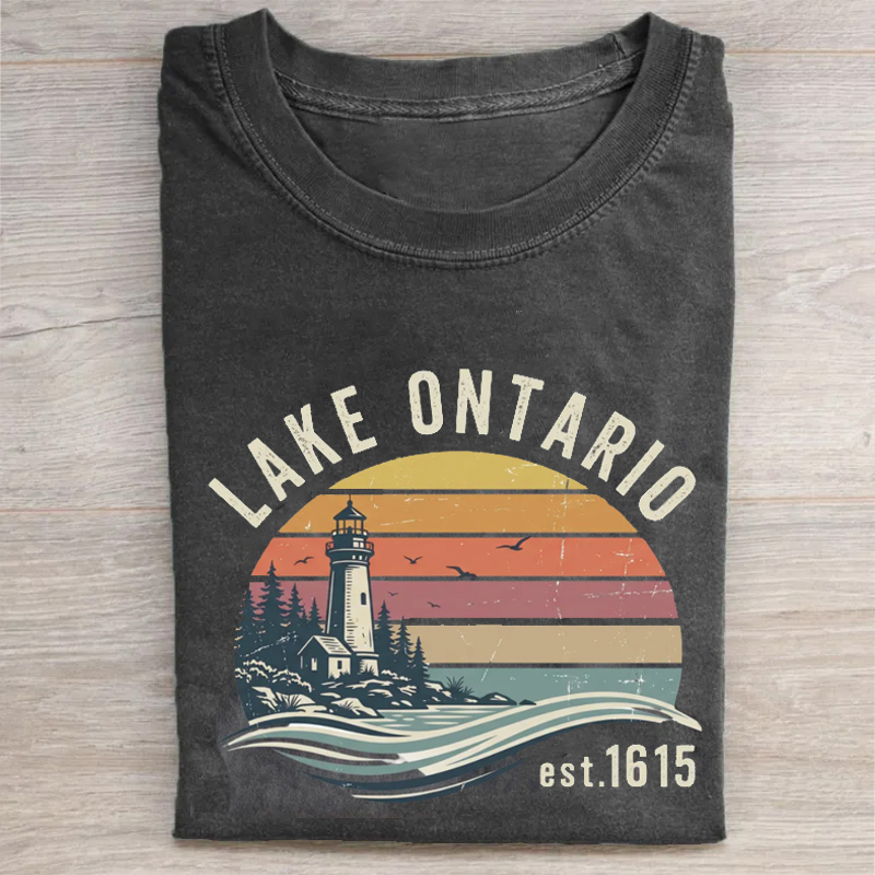 Vintage Lake Ontario Est 1615 T-shirt
