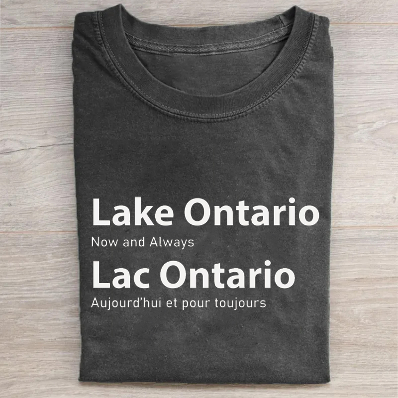 Lake Ontario Now and Always T-shirt