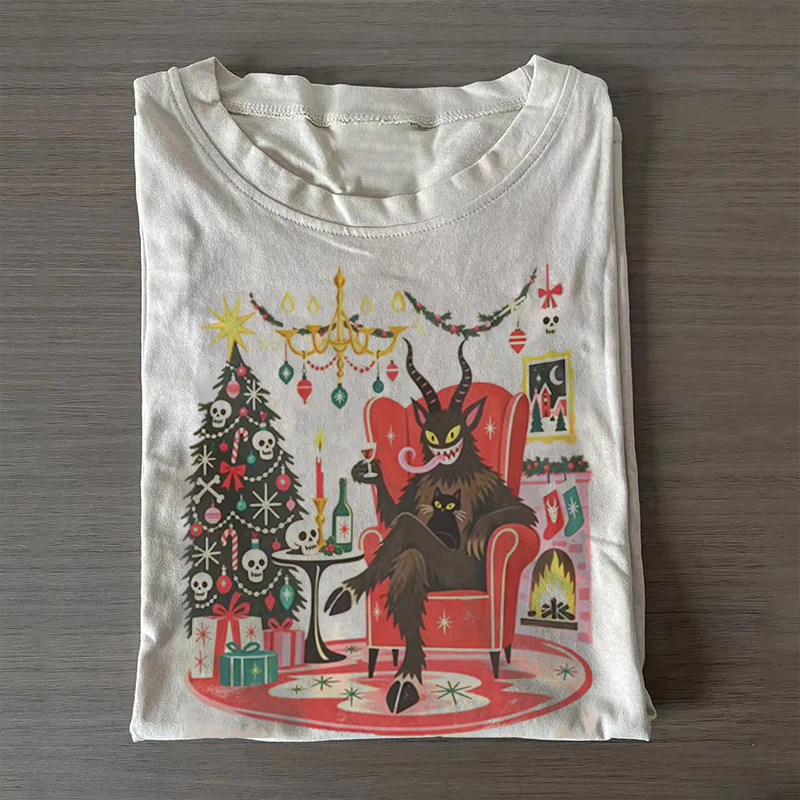Vintage Krampus Christmas 90s Graphic T-shirt