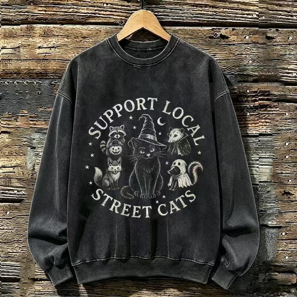 Support Local Street Cats Graphic Sweatshirt