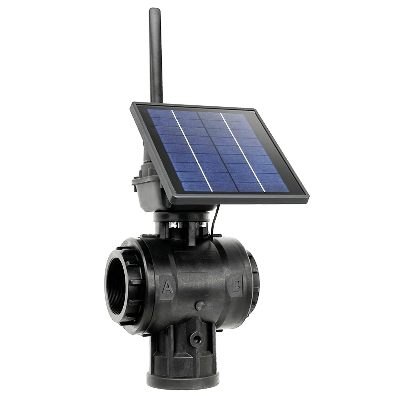 4G Solar Powered 3 way irrigation valve for automatic plant watering system