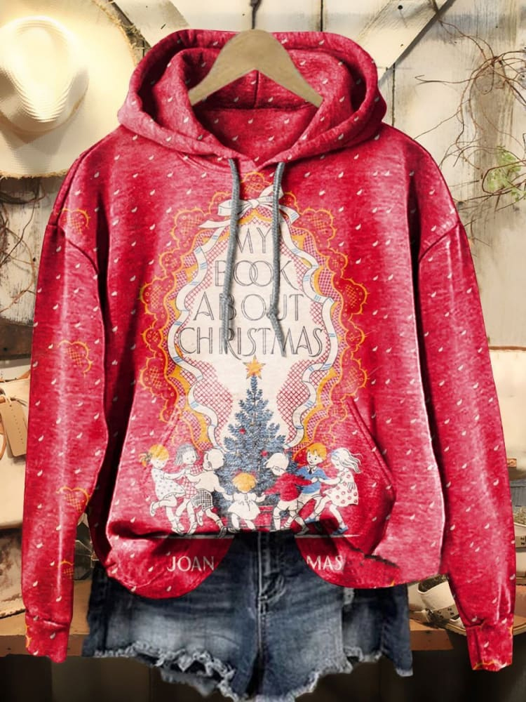 Christmas Kids Art Print Casual Hoodie