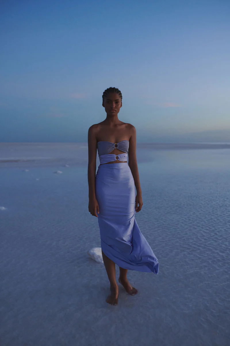 Hollow out Beach Resort Swimsuits and Wrap Skirt Suits