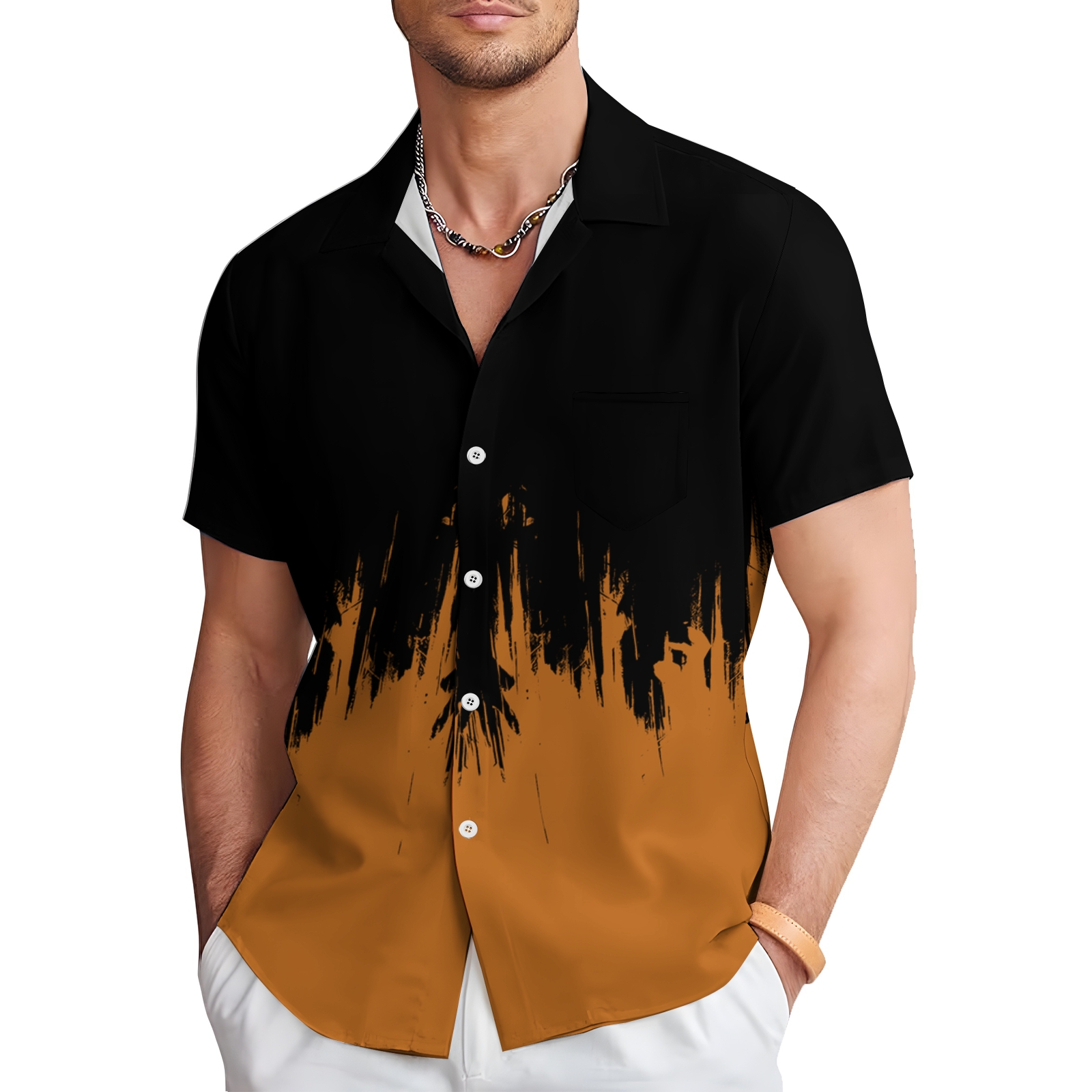 Men's Hawaiian Casual Short Sleeve Shirt