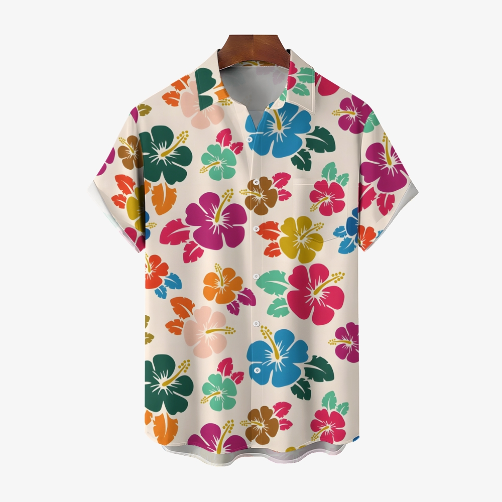 Men's Hawaiian Casual Short Sleeve Shirt