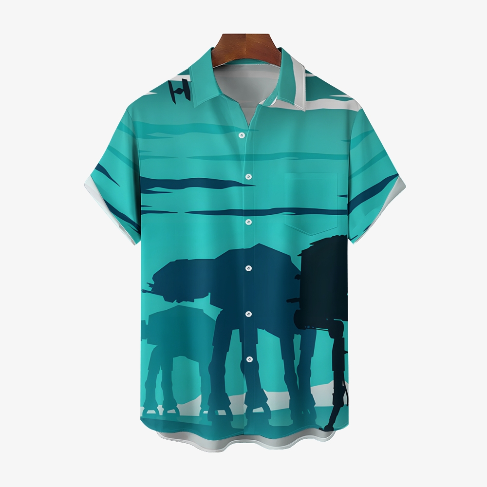 Men's Hawaiian Casual Short Sleeve Shirt 2404001857