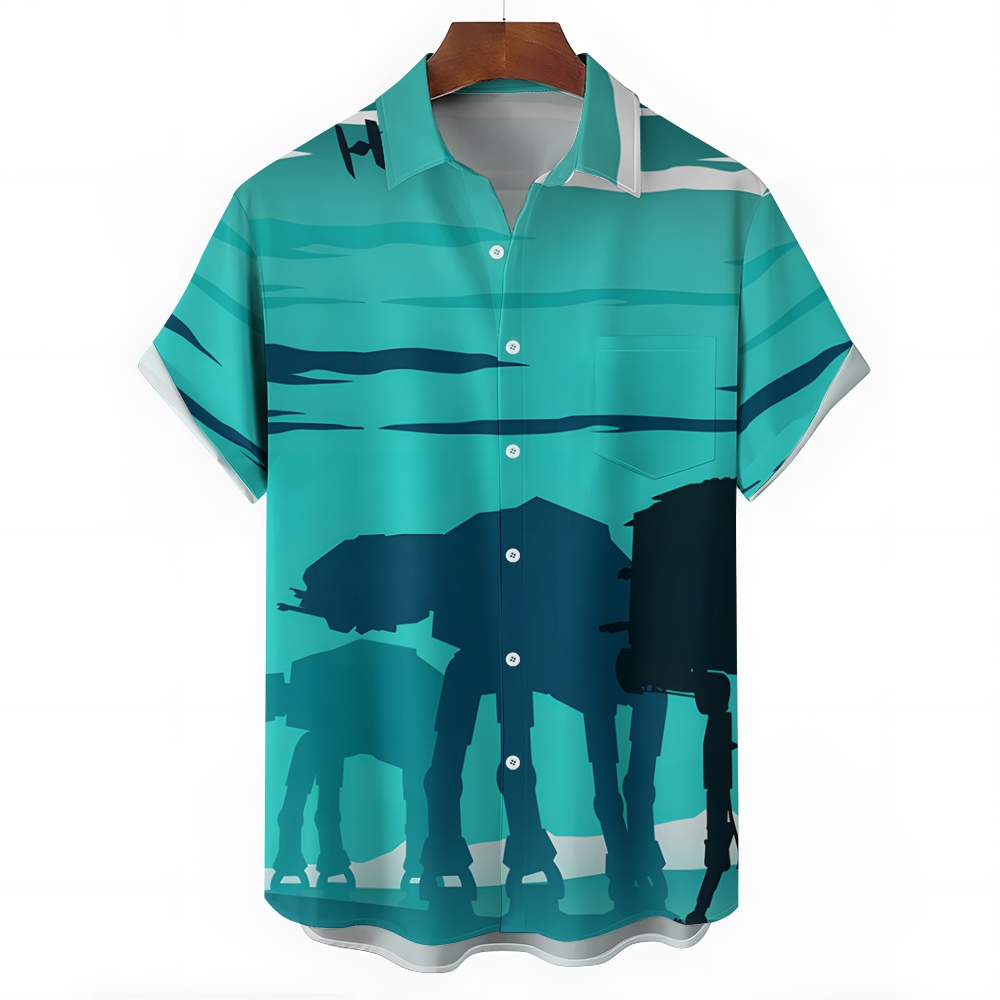 Men's Hawaiian Casual Short Sleeve Shirt 2404001857