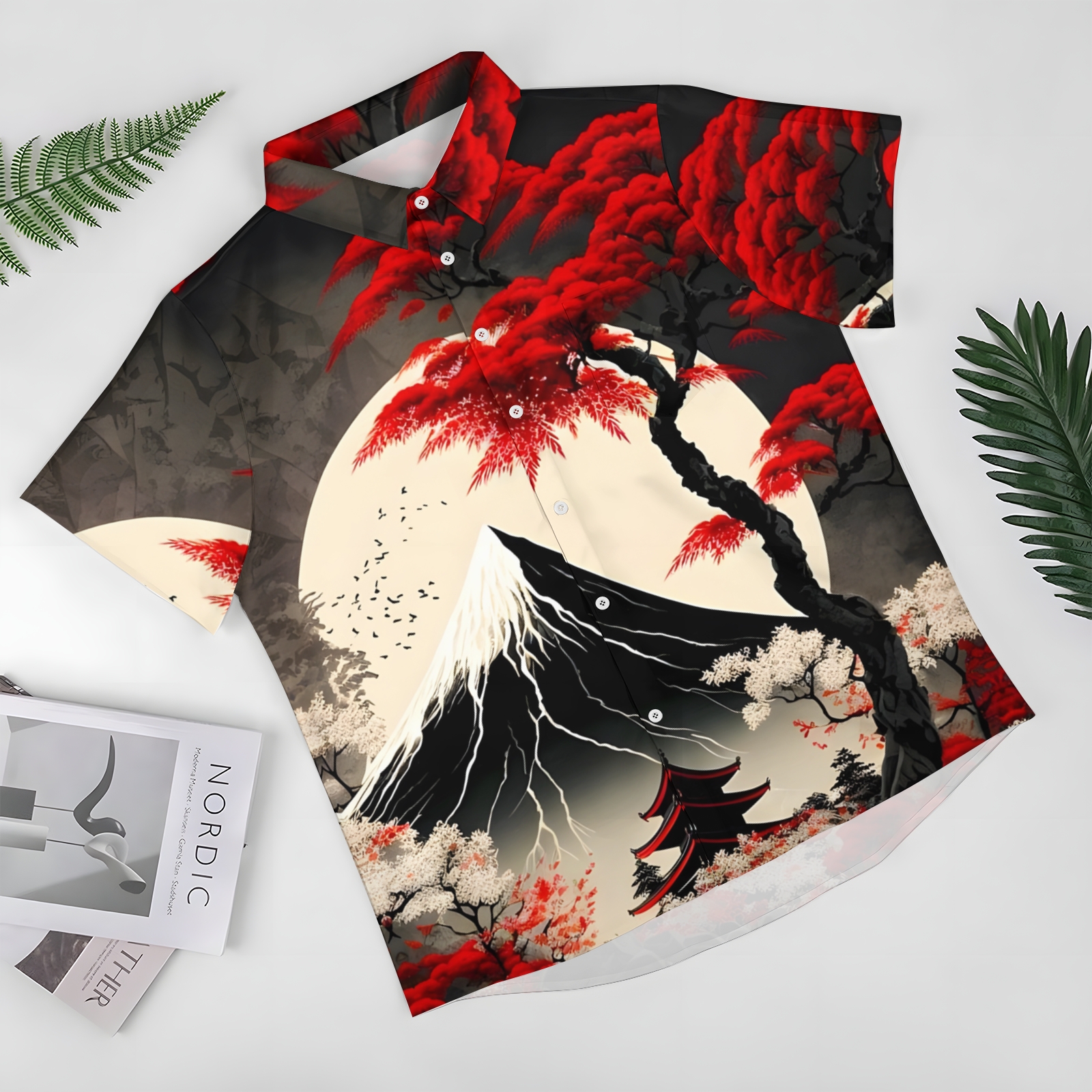 Men's Hawaiian Casual Short Sleeve Shirt 2404001859