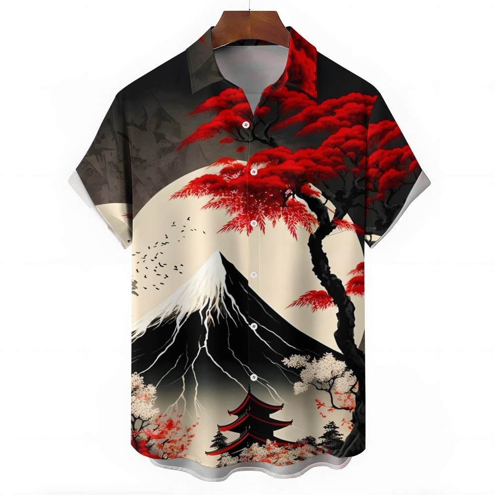 Men's Hawaiian Casual Short Sleeve Shirt 2404001859