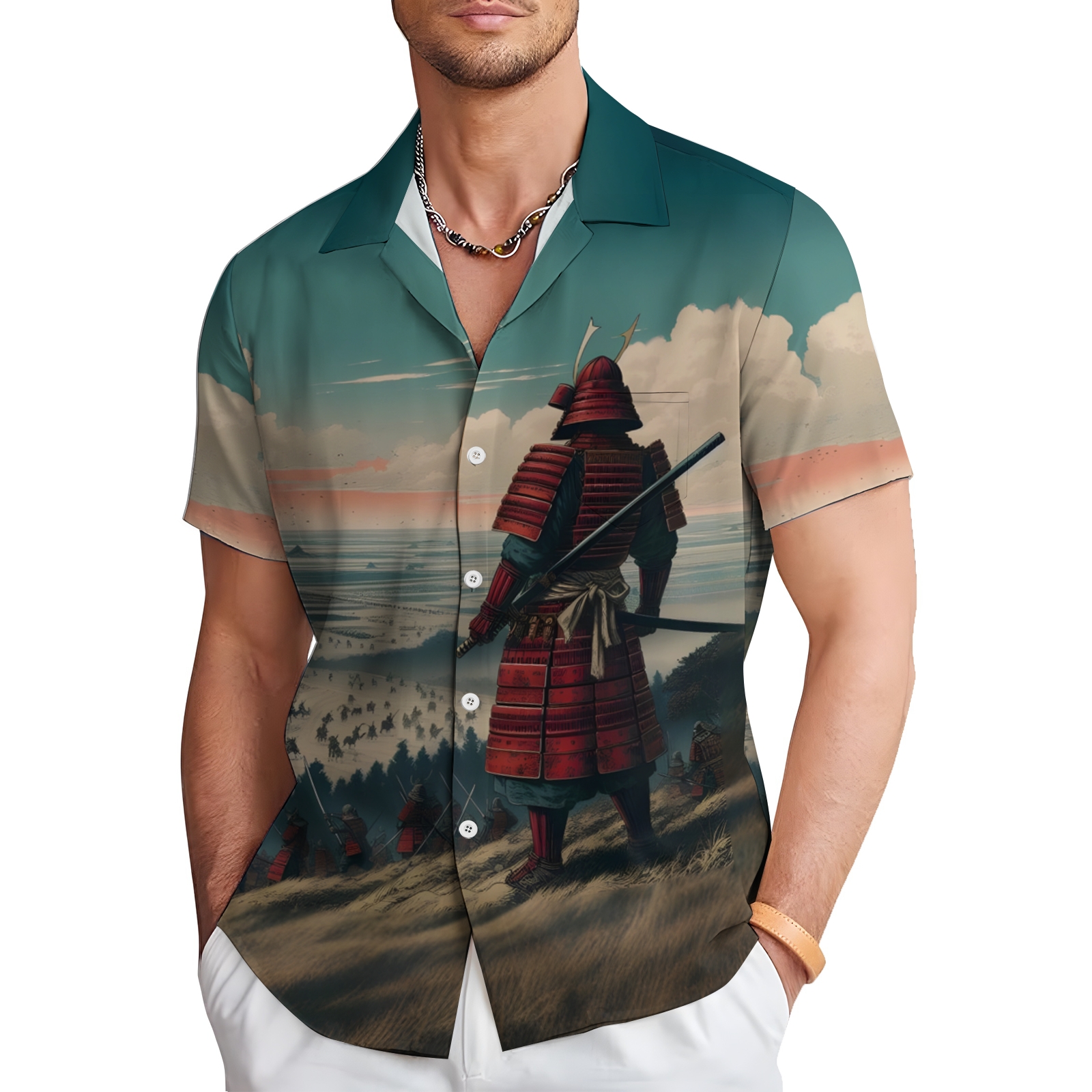 Men's Hawaiian Casual Short Sleeve Shirt