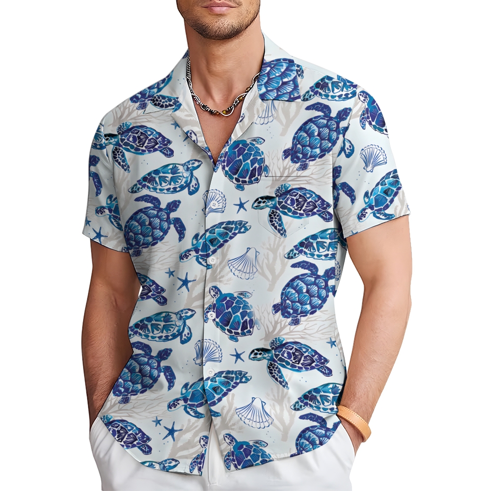 Men's Hawaiian Casual Short Sleeve Shirt