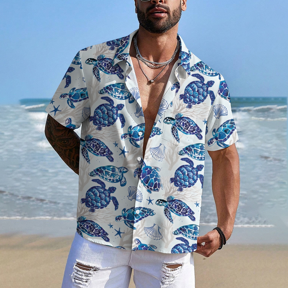 Men's Hawaiian Casual Short Sleeve Shirt