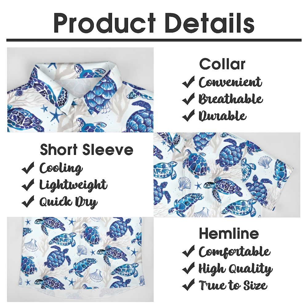 Men's Hawaiian Casual Short Sleeve Shirt