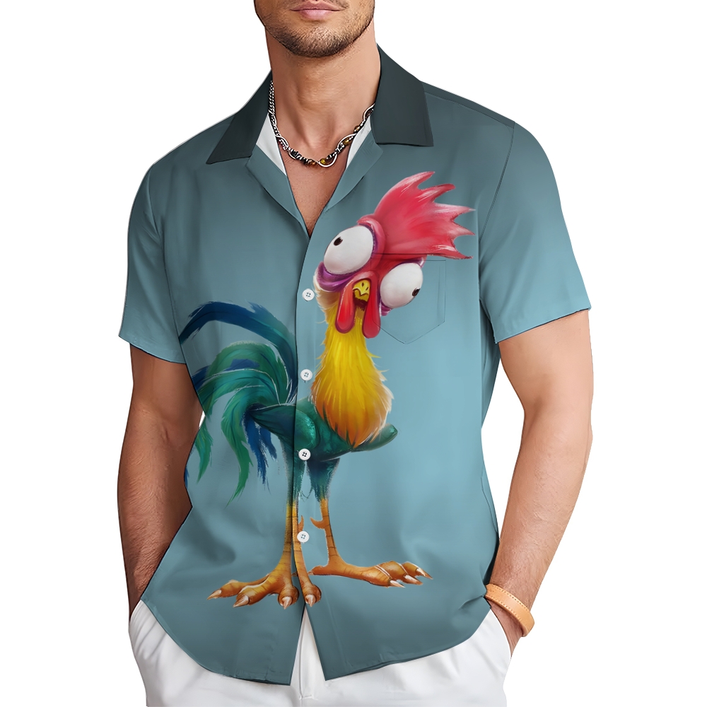 Men's Hawaiian Casual Short Sleeve Shirt