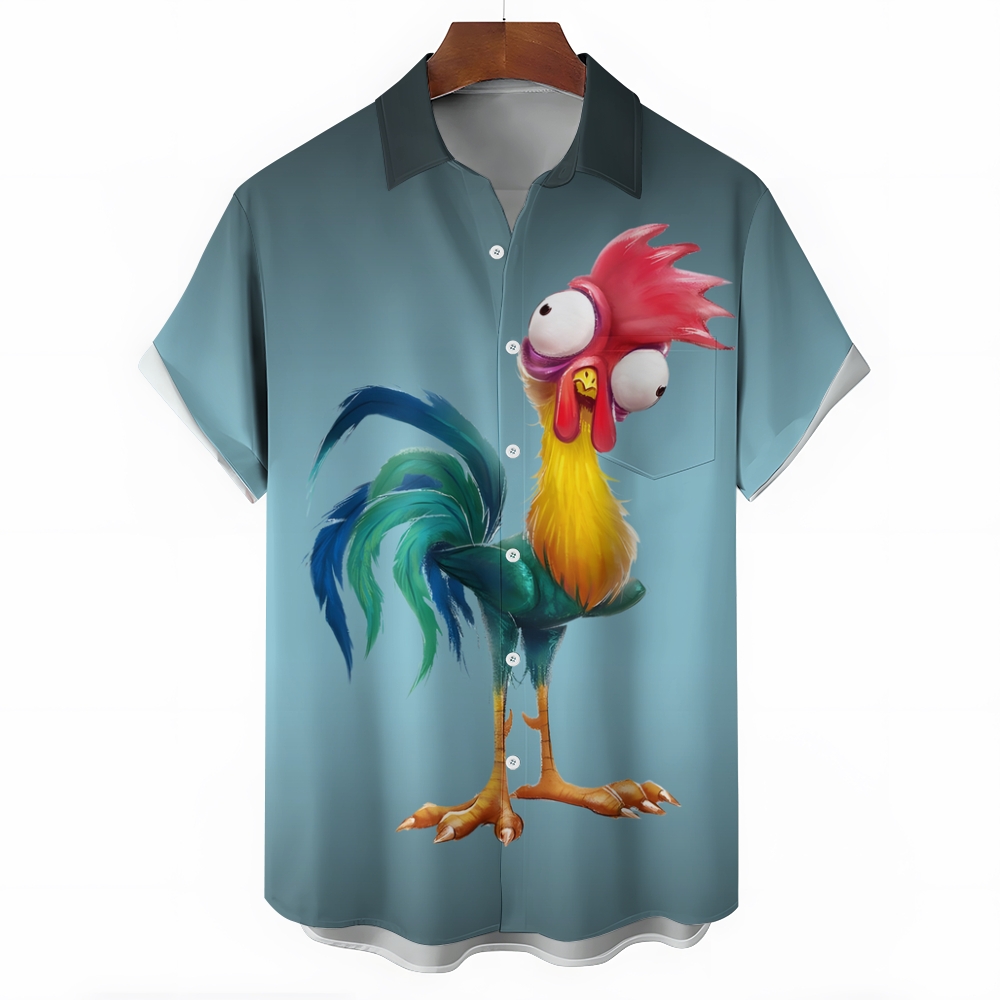 Men's Hawaiian Casual Short Sleeve Shirt