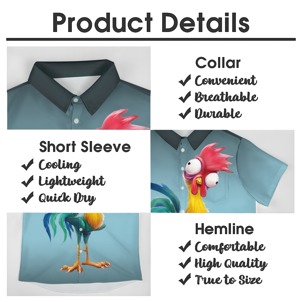 Men's Hawaiian Casual Short Sleeve Shirt