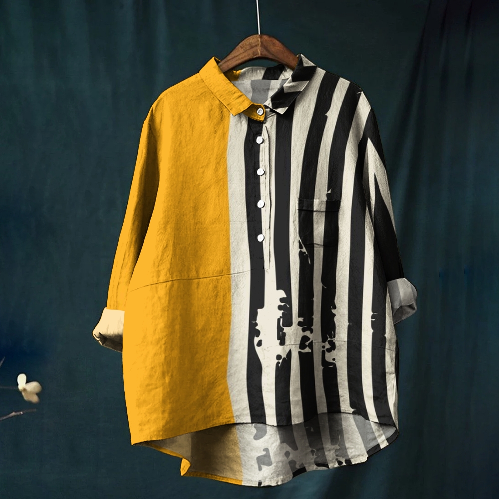 Women's Stripe Printed Casual Shirt