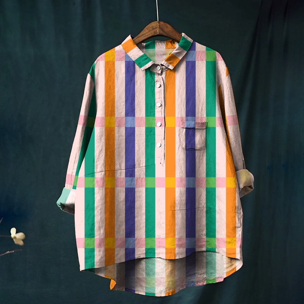 Women's Stripe Printed Casual Shirt