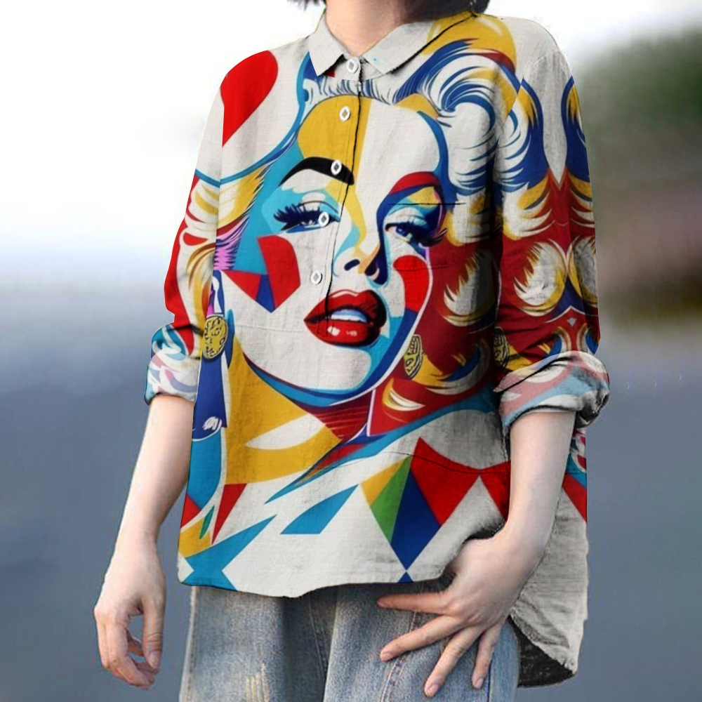 Women's Art Printed Casual Shirt