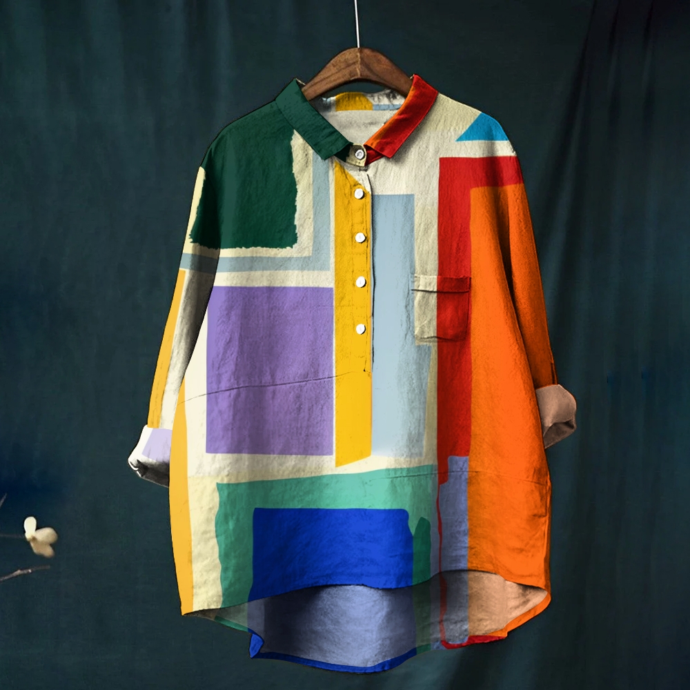 Women's Geometric Printed Casual Shirt