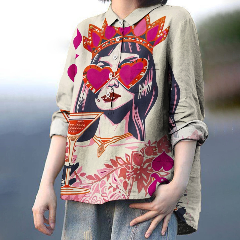 Women's Art Printed Casual Shirt