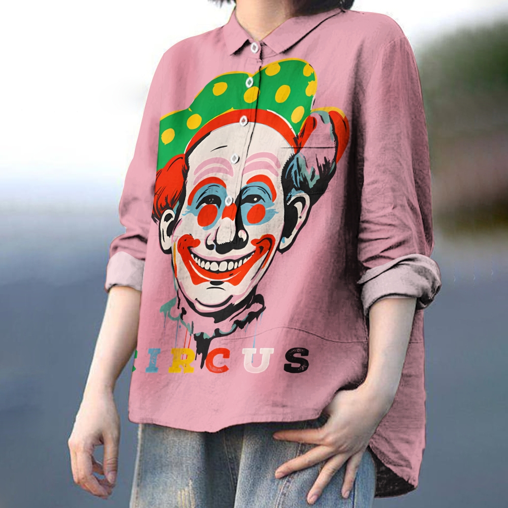 Women's Circus Printed Casual Shirt