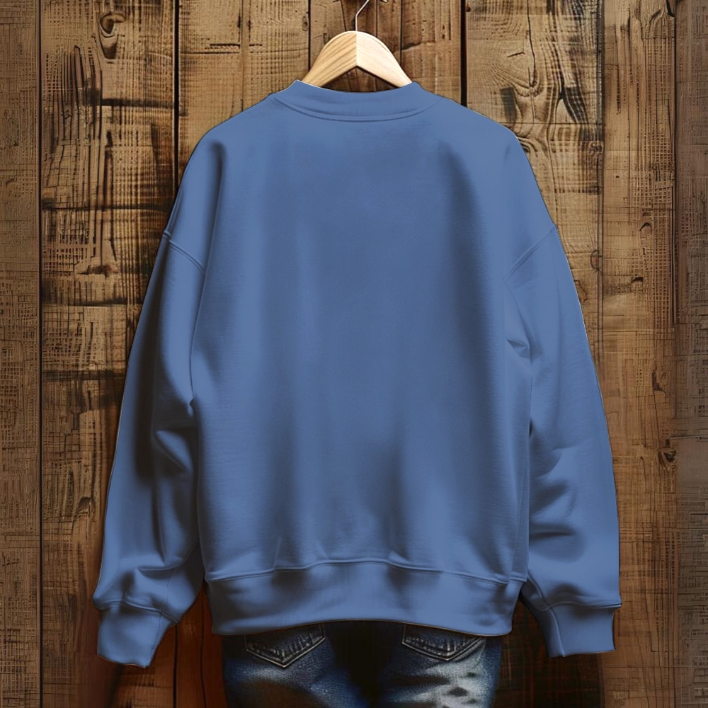 Unisex Shark Fishing Printed Sweatshirt
