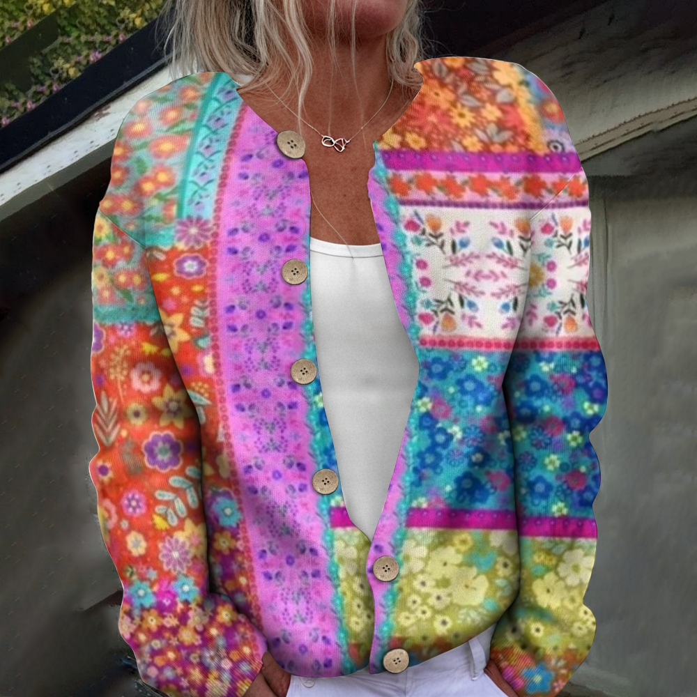 Bohemian Ditsy Floral Pattern Print Casual Clothes