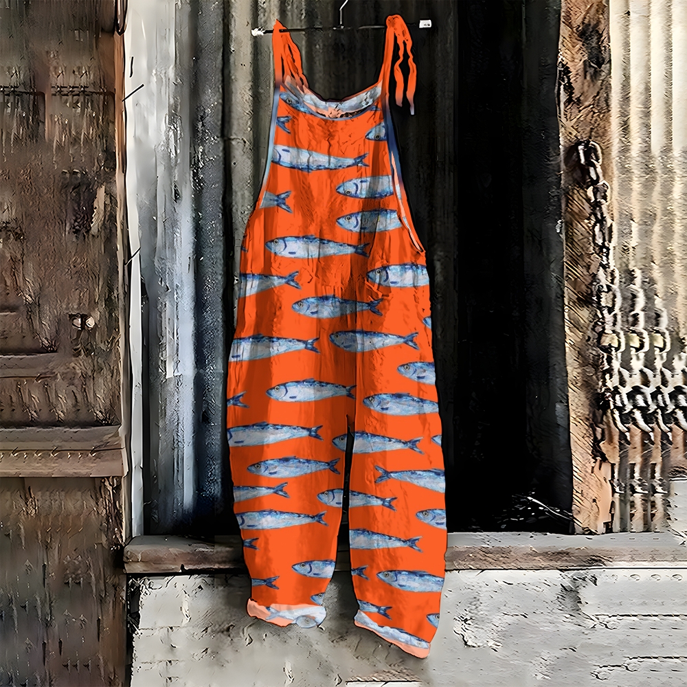 Women's Casual Printed Jumpsuit