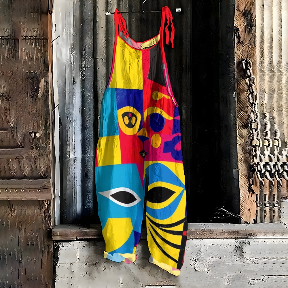 Women's Casual Printed Jumpsuit