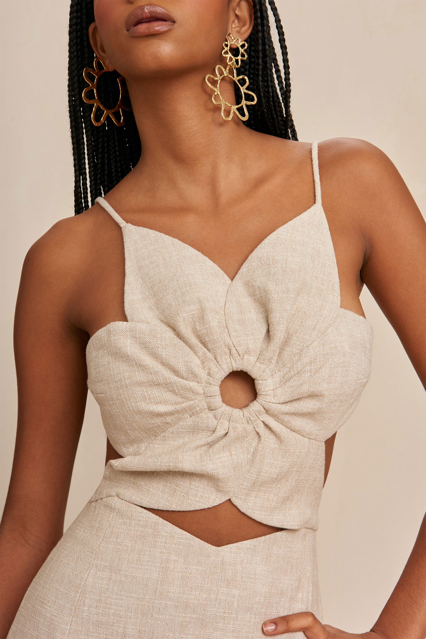 Floral Suspender Mini Dress