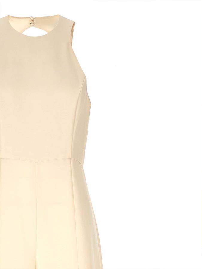 Solid Color Halterneck Sleeveless Jumpsuit