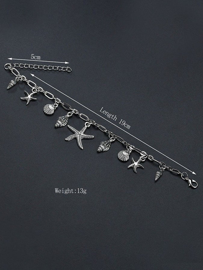 🔥Buy 3 Get 10% Off🔥Vintage Classic Starfish Conch Shell Anklet