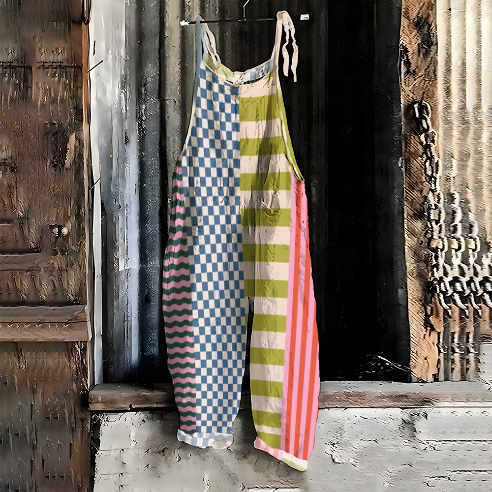 Block Stripe Colorblock Print Casual Clothes