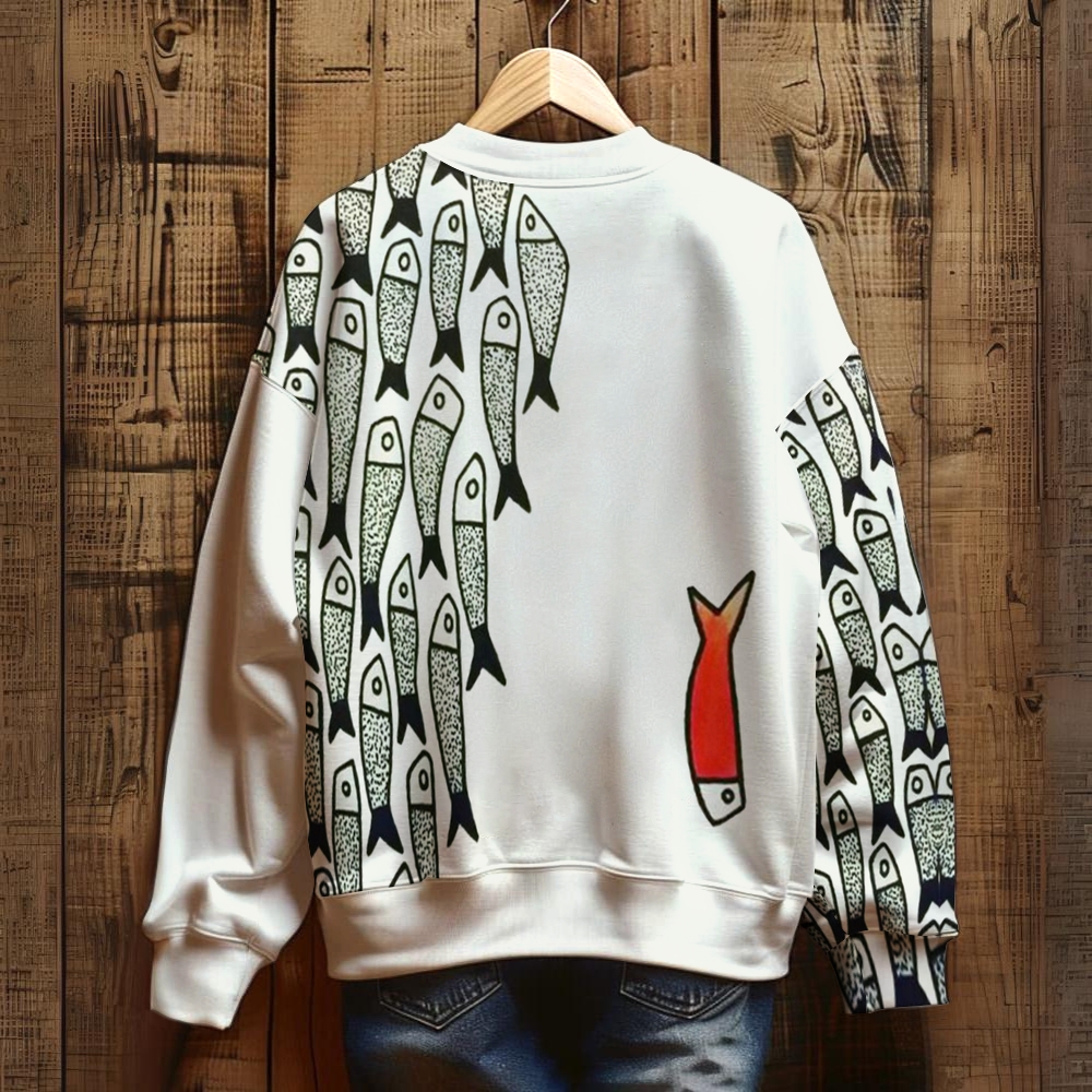 Women's Deep Sea Fish Art Print Casual Clothes