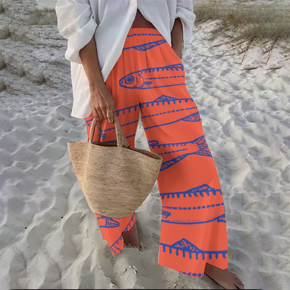 Women's Deep Sea Fish Art Print Casual Clothes