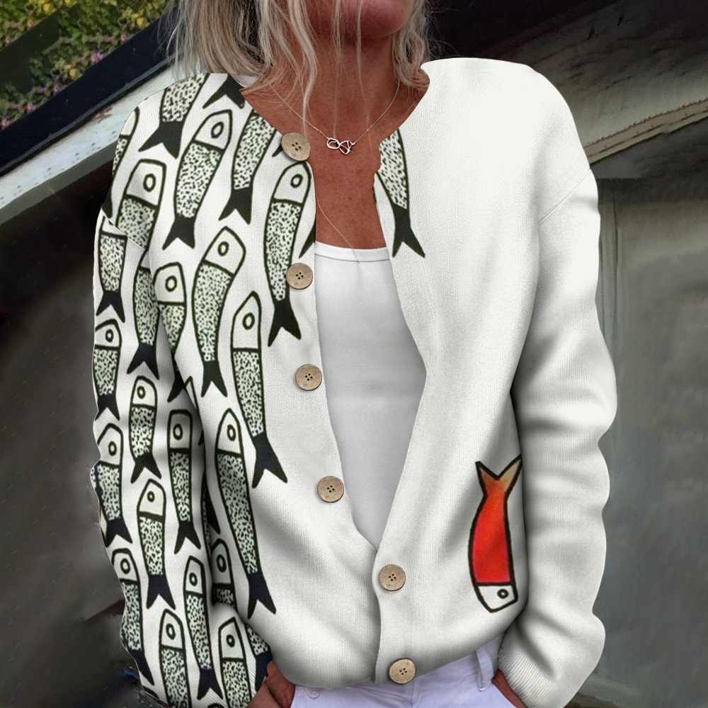 Women's Deep Sea Fish Art Print Casual Clothes