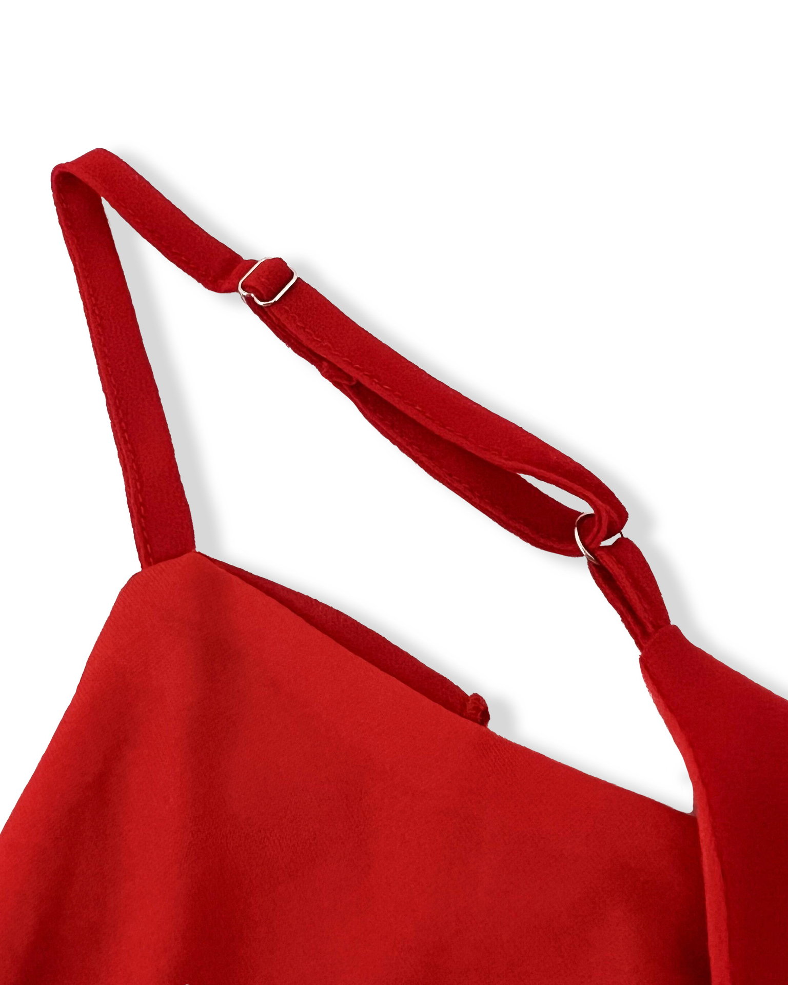 Ladder Ruffle Zippered Long Dress