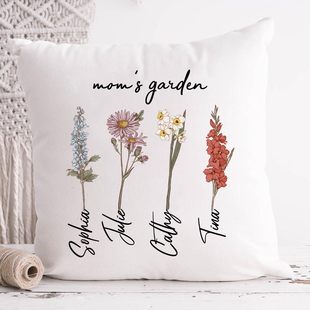 Mom's Garden is Her Children Customized Pillow Cushion